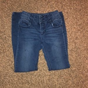 Vanilla star dark blue high rise jeans